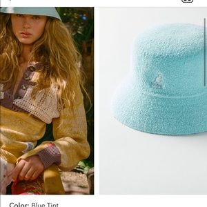 Kangol light blue bucket hat